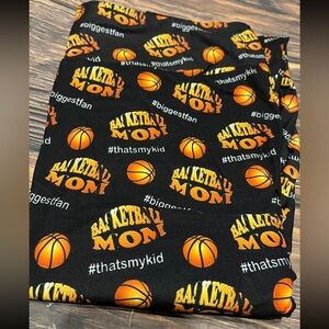 Basketball Mom Leggings NEW Yoga Band Waist Band Plus Size